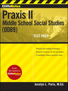 CliffsNotes Praxis II Middle School Social Studies (0089) 1 by Jocelyn L. Paris eBook